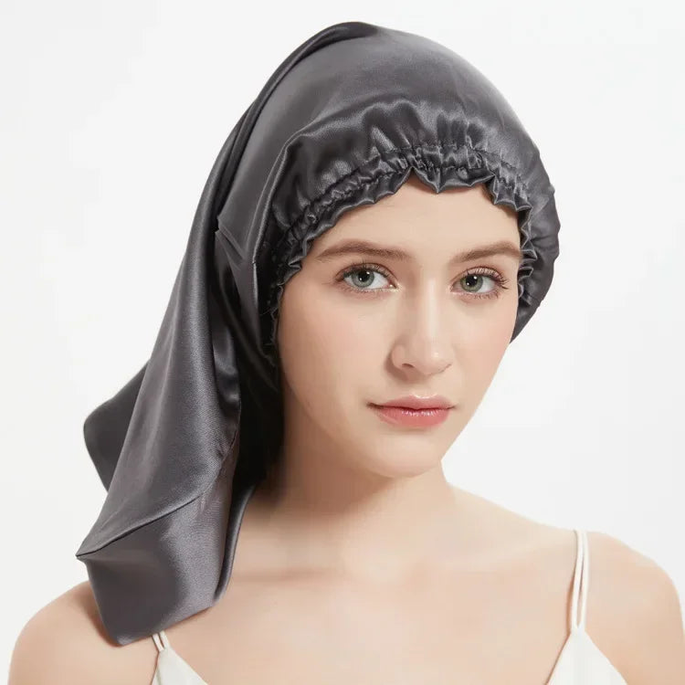 Pure Mulberry Silk Sleep Bonnet Cap