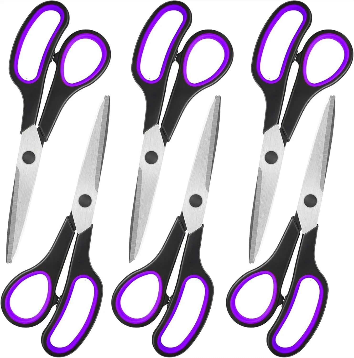 8" All Purpose Comfort-Grip Scissors Set