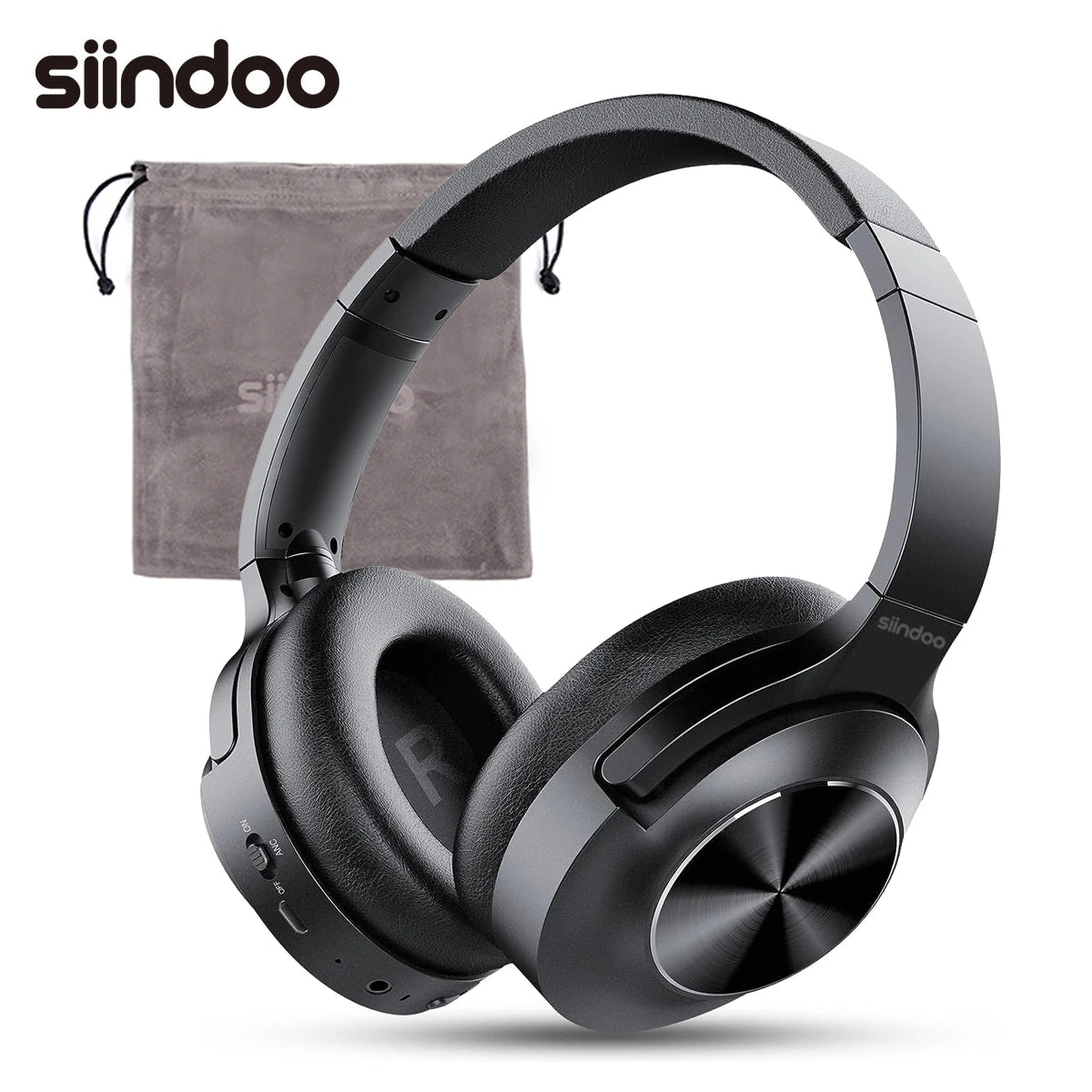 Siindoo ANC Wireless Bluetooth Headphones