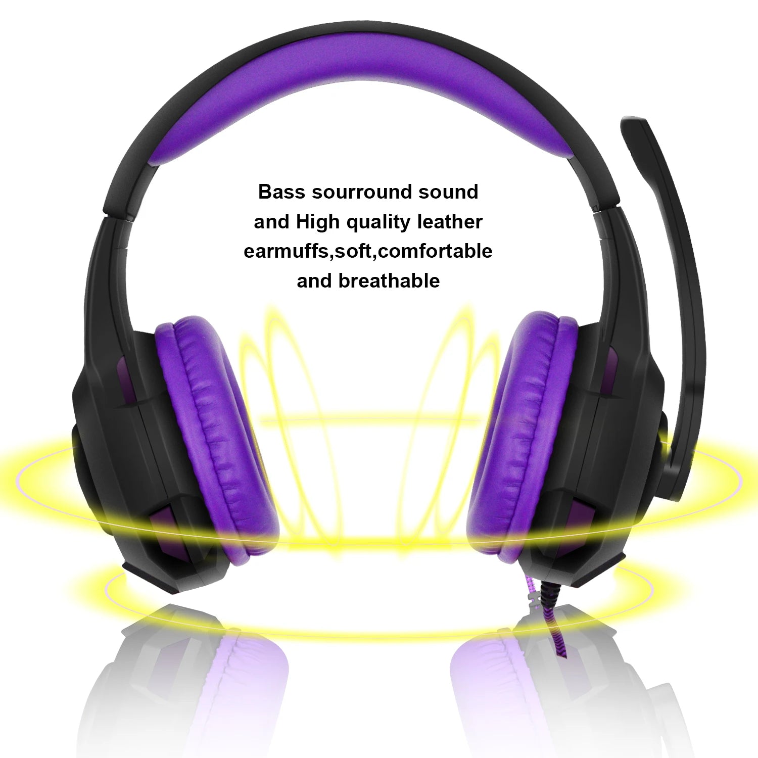 Wired Gaming Headset with Mic & Volume Control