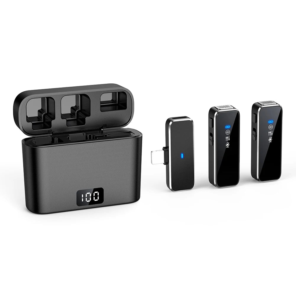 Dual Wireless Lavalier Mic for Phone