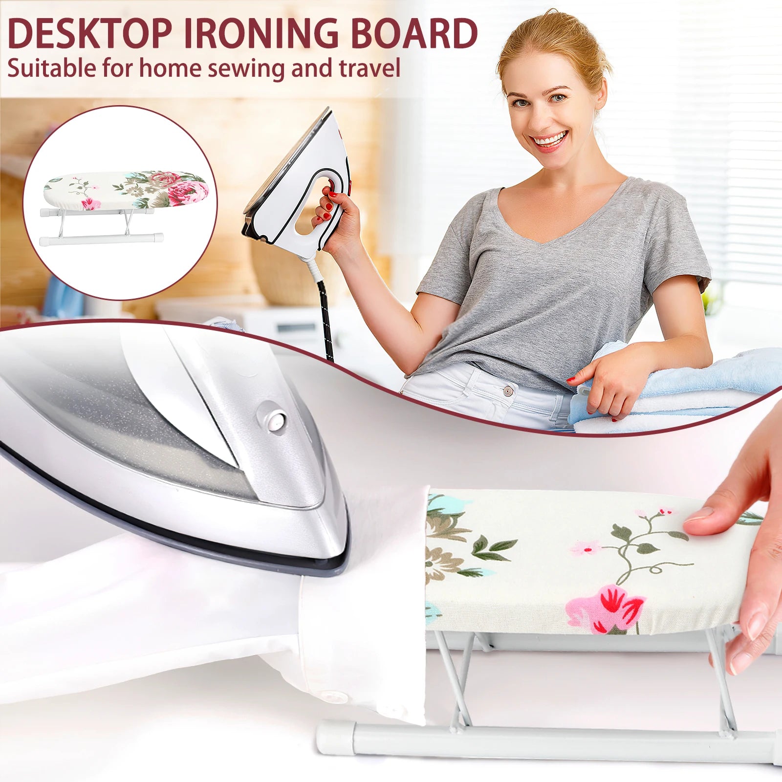 Foldable Mini Tabletop Ironing Board