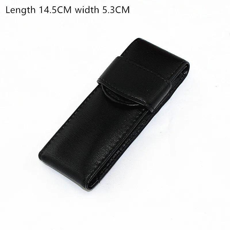 Leather Fountain Pen Case Cowhide Pouch