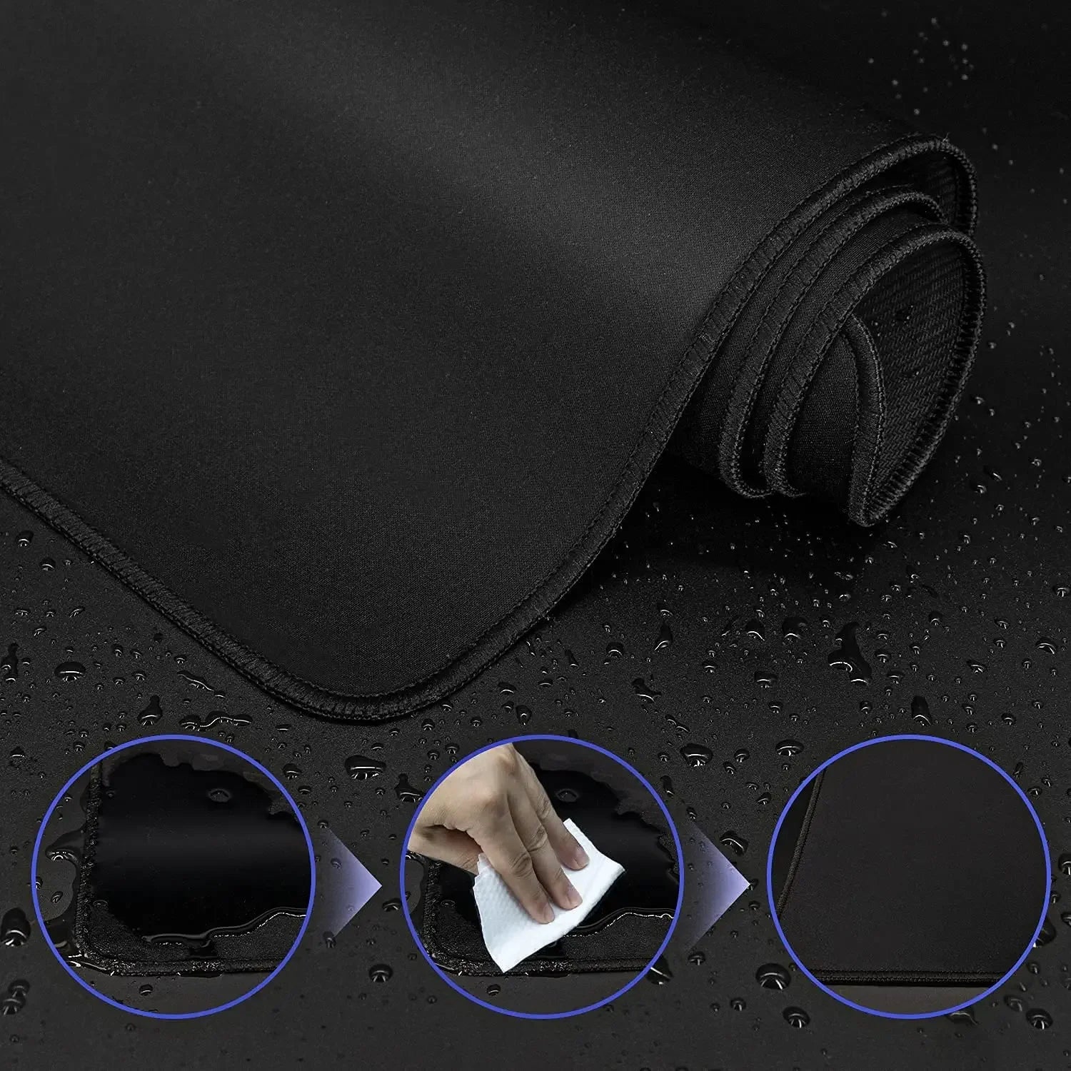XXL Black Gaming Mouse Pad Large