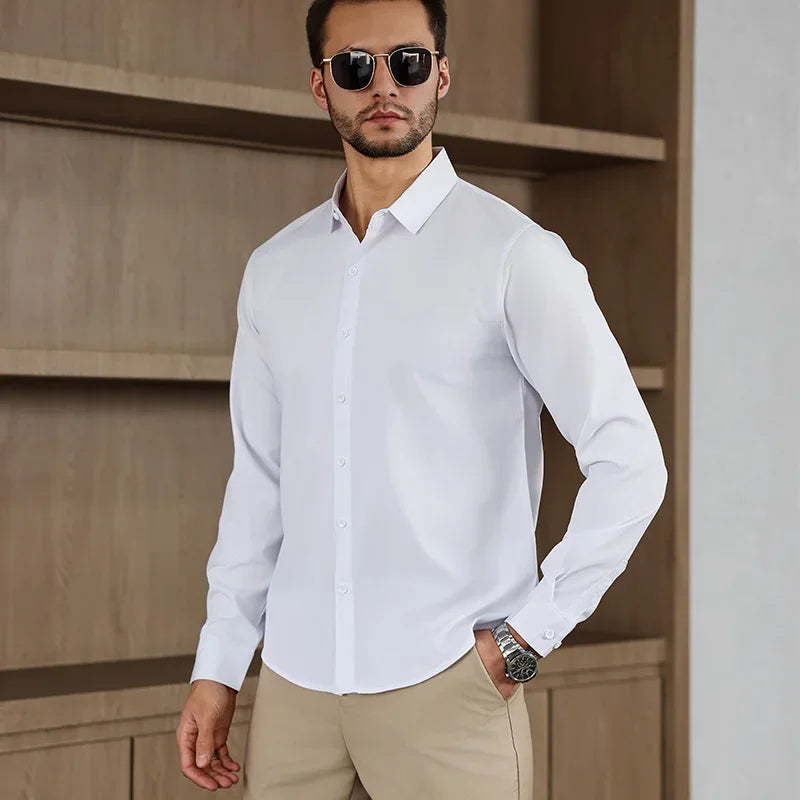 Men's Wrinkle-Free Long Sleeve Shirt