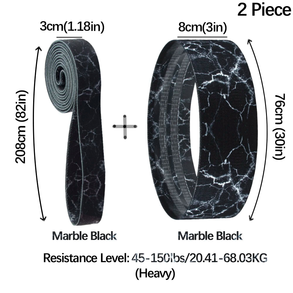 Fabric Booty Bands Long Resistance Set