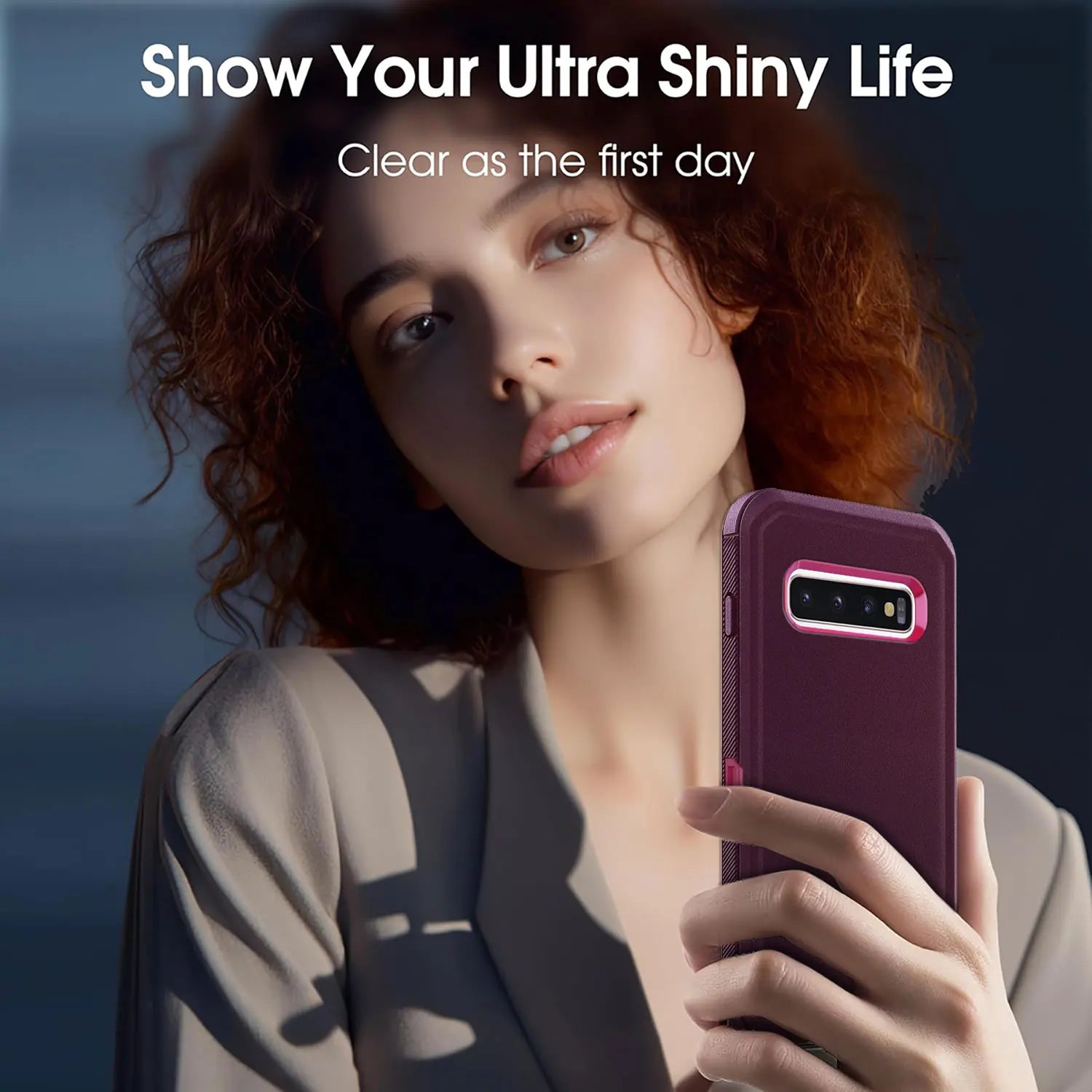 Red Galaxy S10 Series Rugged 3-in-1 Case