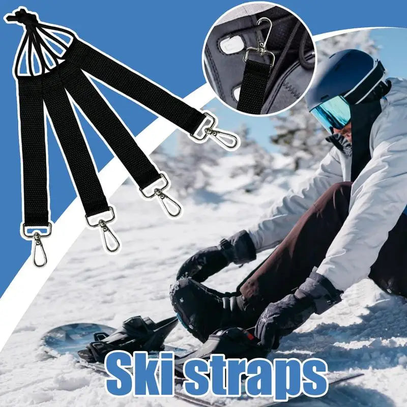 4pcs Snowboard Binding Straps Set