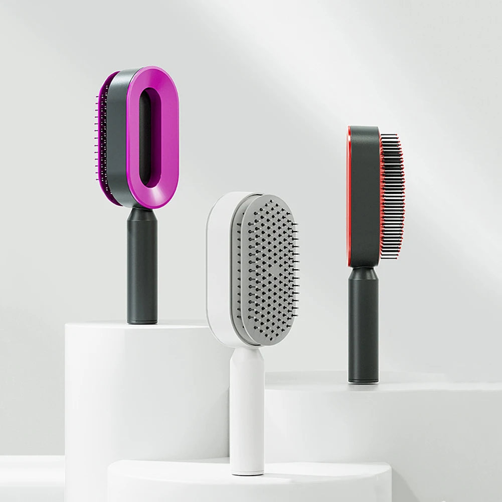 Self Cleaning Scalp Massage Hair Brush