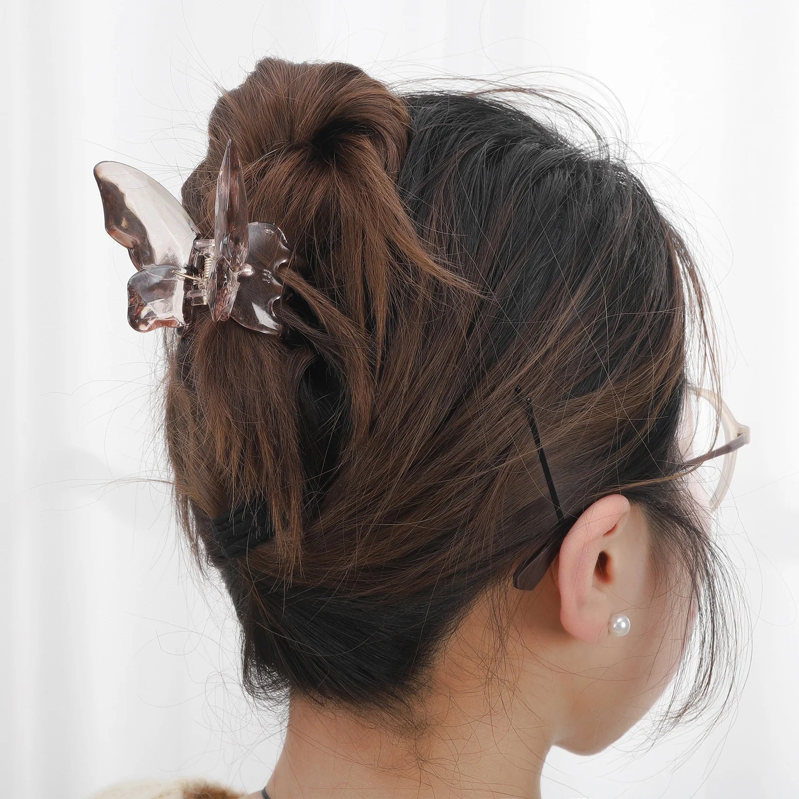 7PCS Big Ribbon Bow Hair Clips Set