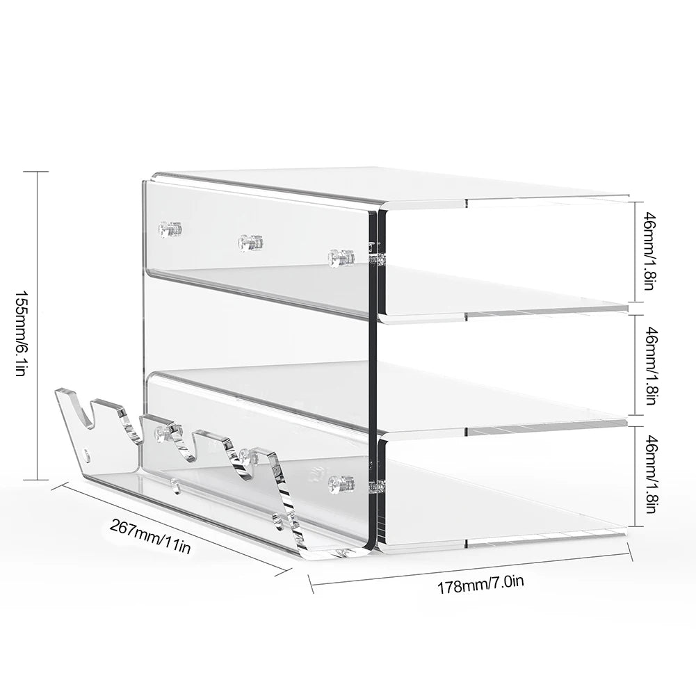 3-Tier Acrylic Keyboard Mouse Organizer