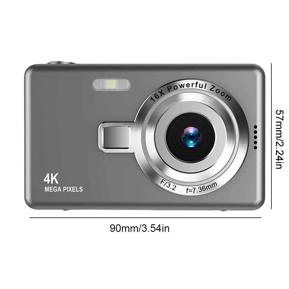 4K HD Vlogging Camera – 96MP Portable