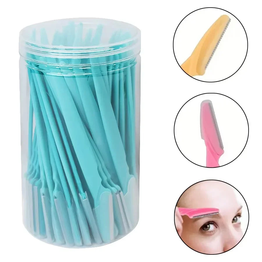 30PCS Eyebrow Razors with Case