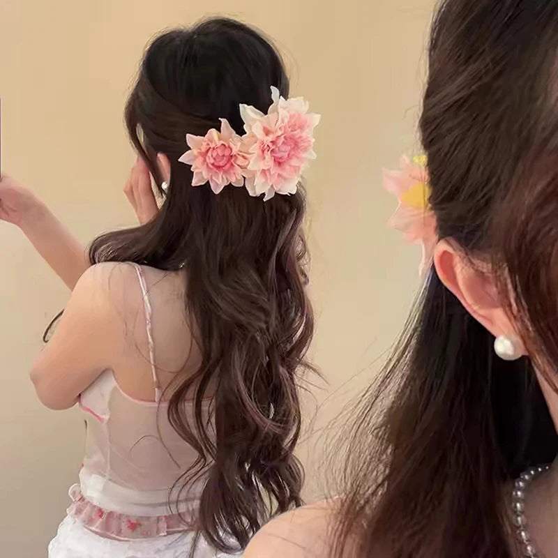 Boho Flower Hair Clips for Women Girls