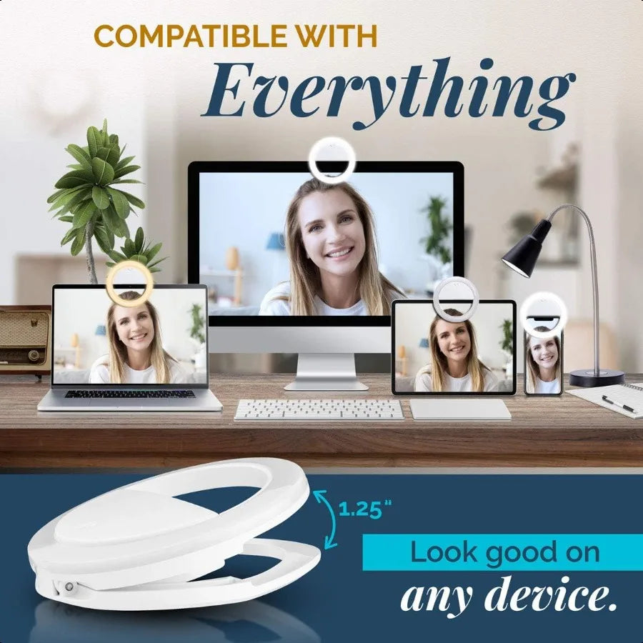 GearLight LED Selfie Ring Light – Rechargeable