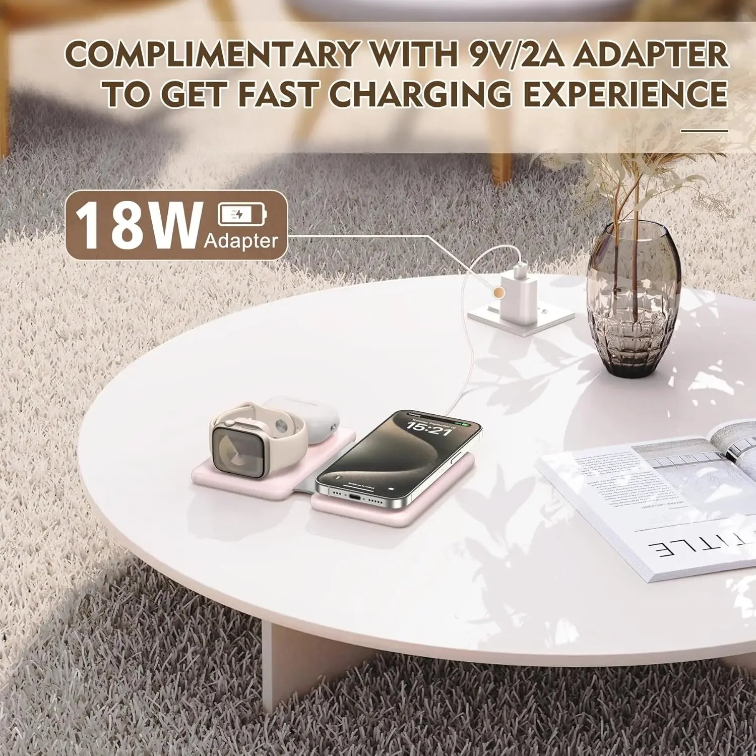 3-in-1 Foldable Wireless Charging Pad
