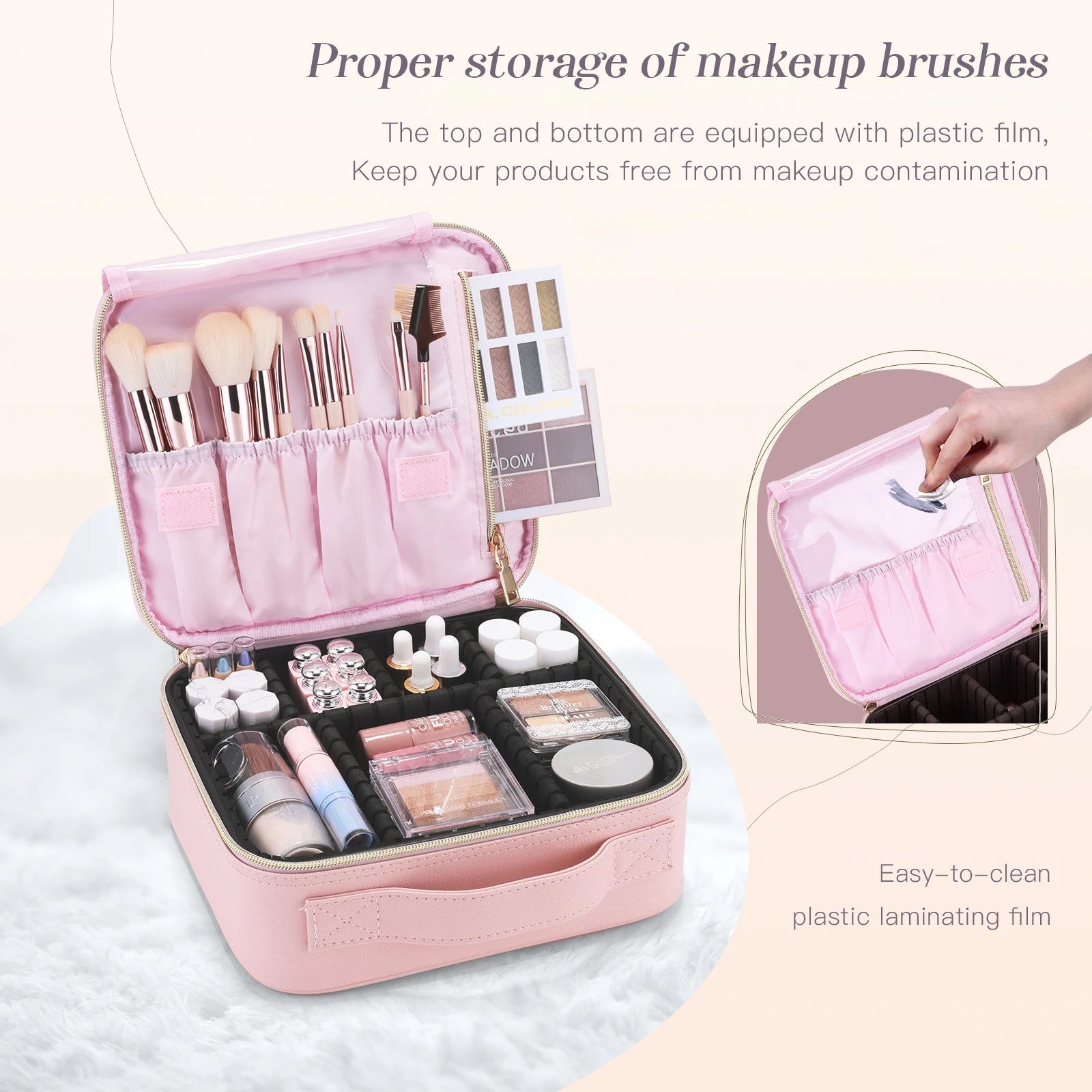 Pro Makeup & Brush Travel Organizer