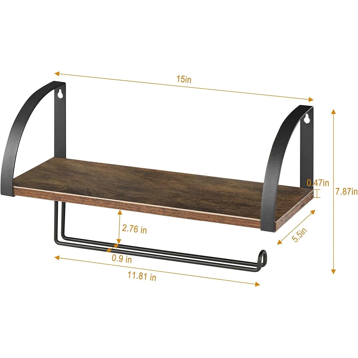 2-in-1 Paper Towel Holder & Spice Rack