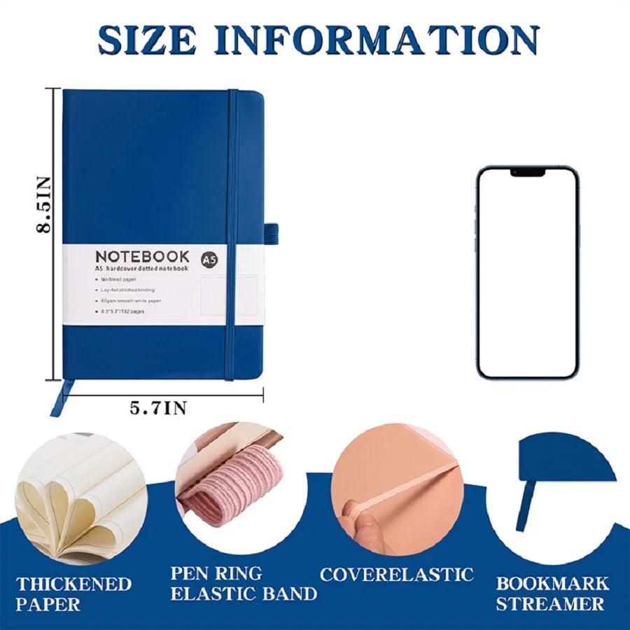 A5 College Ruled Notebook Set – 3PCS