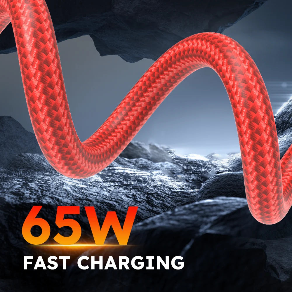 4pcs 3-in-1 USB-C Fast Charging Cable