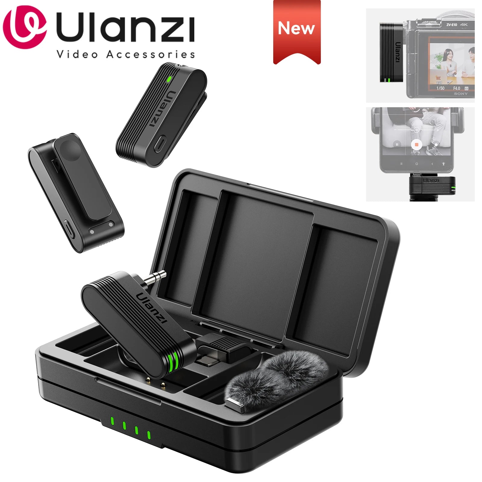 Ulanzi A100 Wireless Lavalier Mic