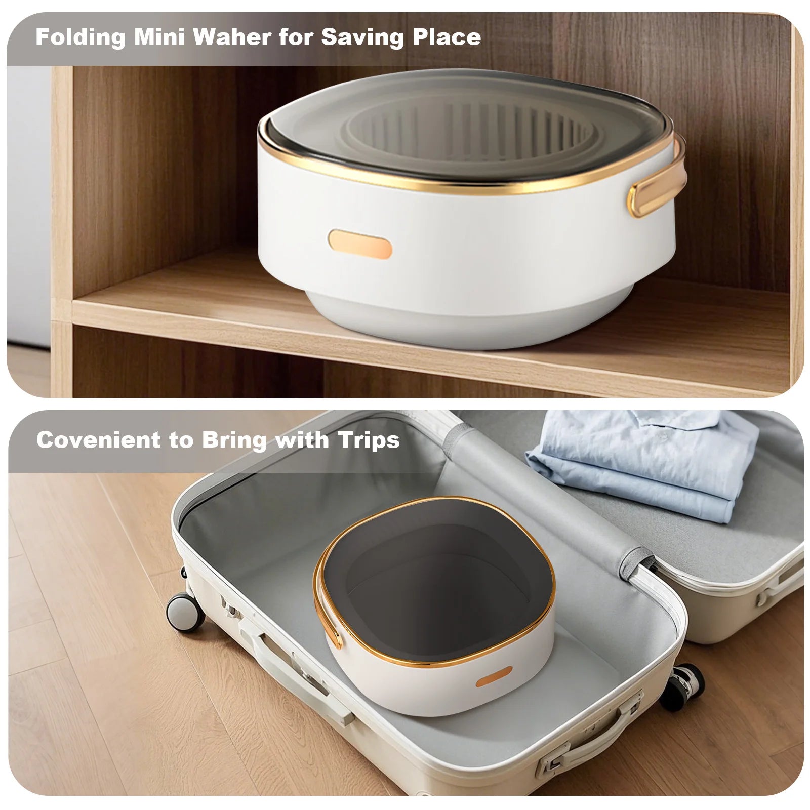 Portable 13L Folding Automatic Washer