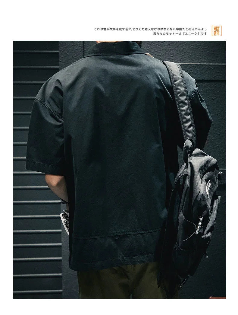 Korean American Casual Men's Pocket Shirt