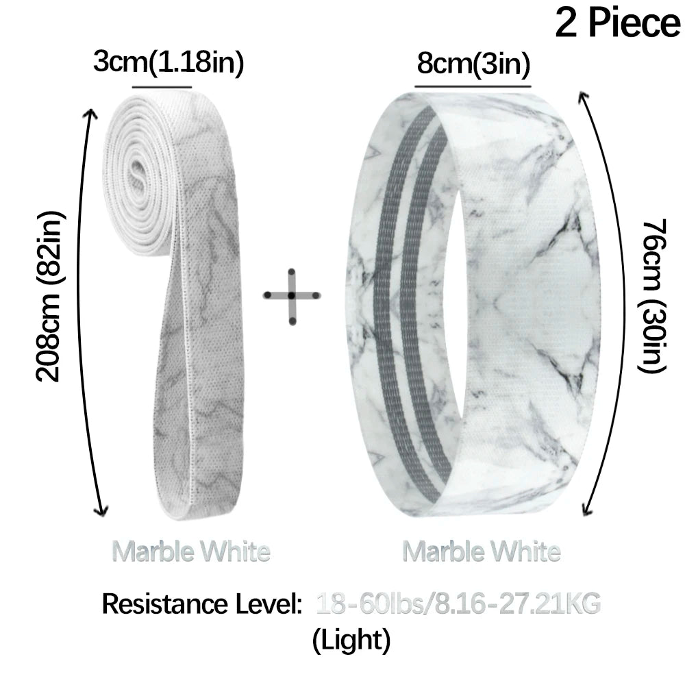 Fabric Booty Bands Long Resistance Set