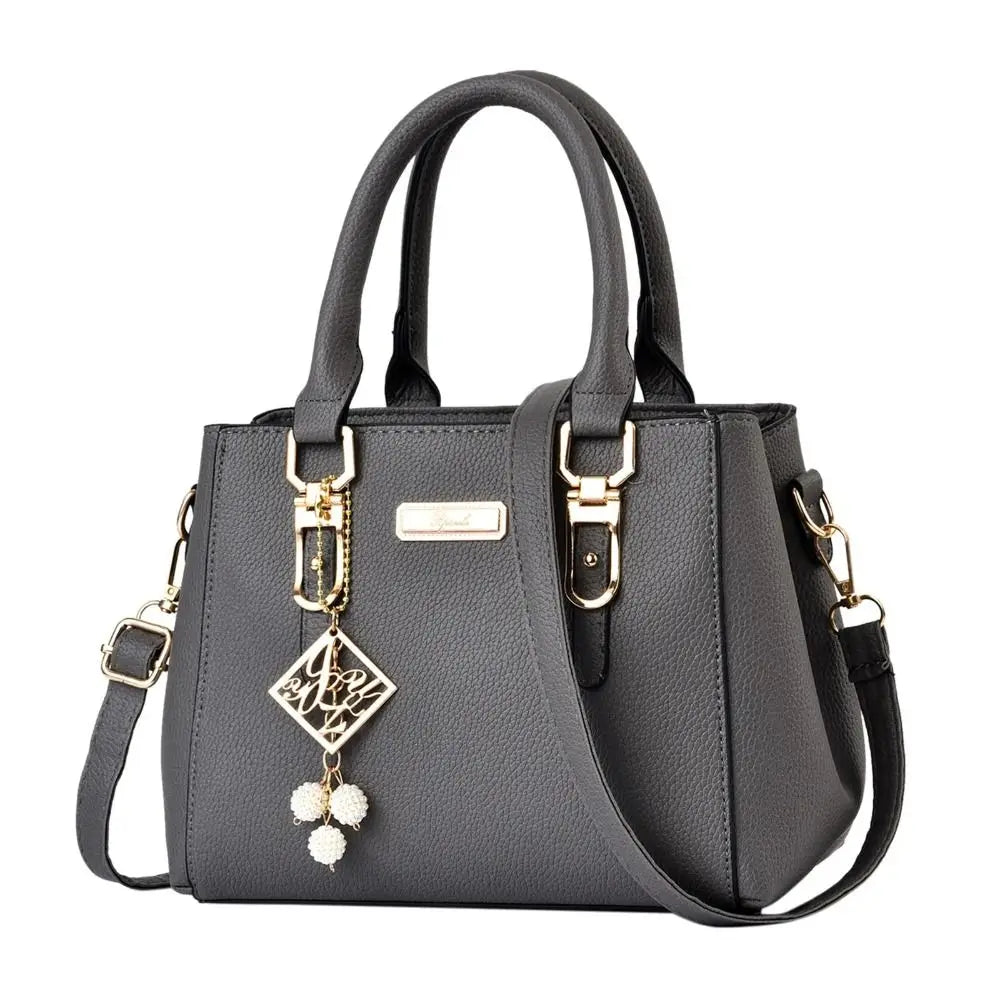 Casual Leather Shoulder Handbag