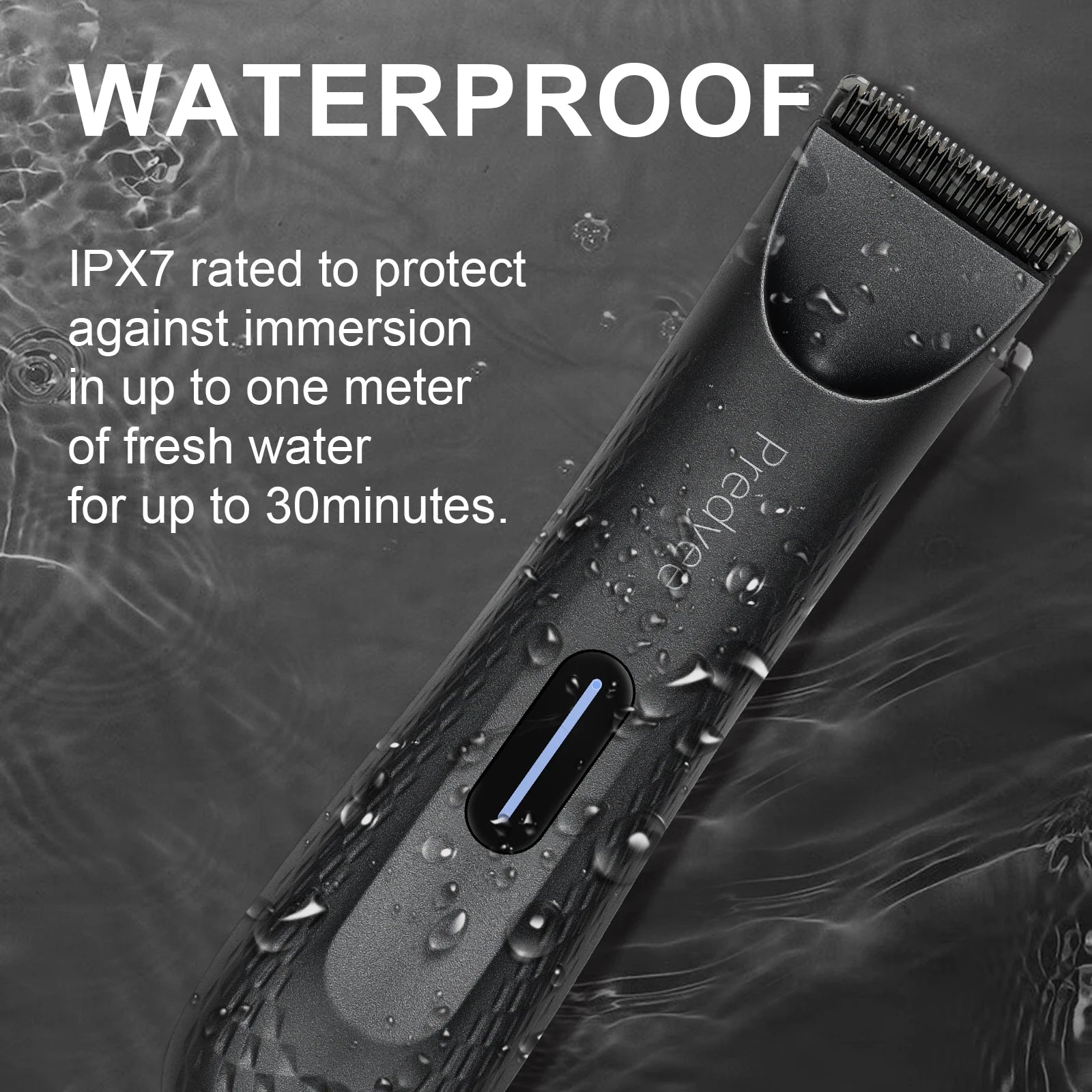 Electric Groin Hair Trimmer for Men Waterproof