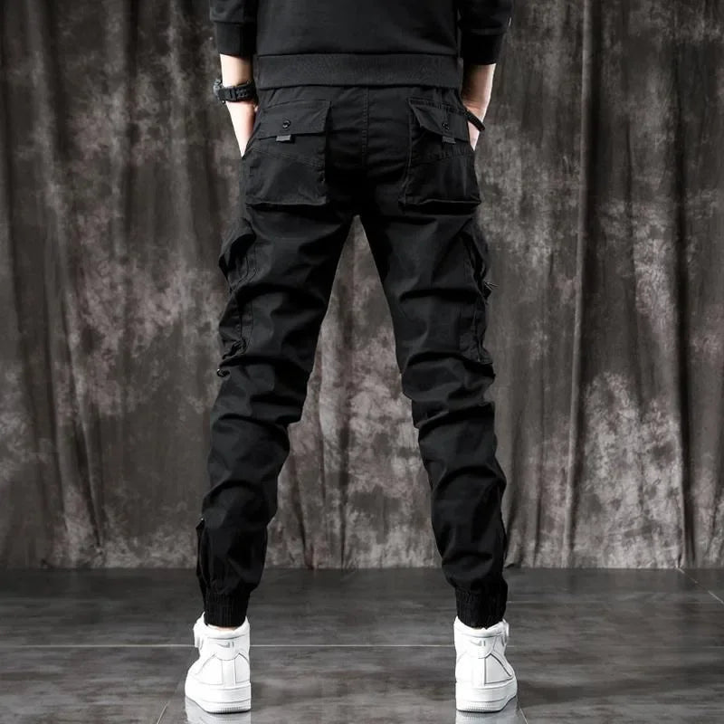 Men’s Slim Fit Cargo Pants – Black