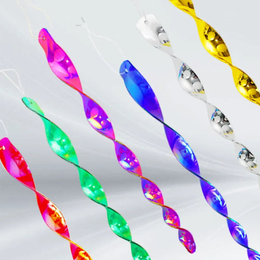 Reflective Spiral Bird Repeller Rods 12pcs