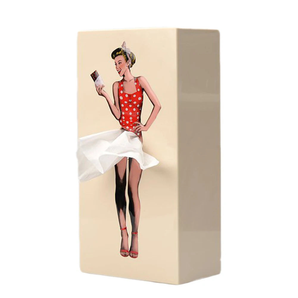 Classy Girl Retro Tissue Box Case