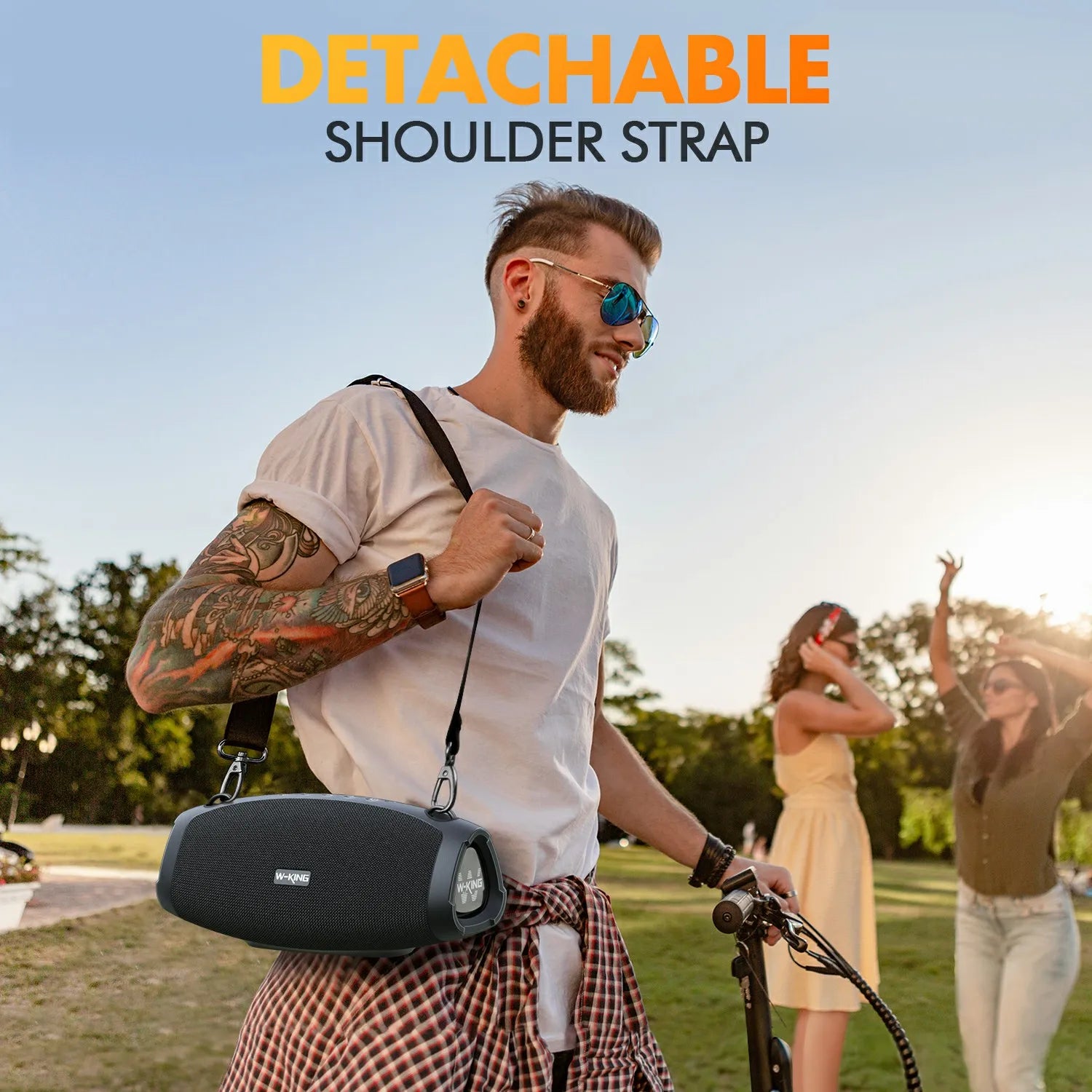 W-KING 70W Portable Bluetooth Boombox