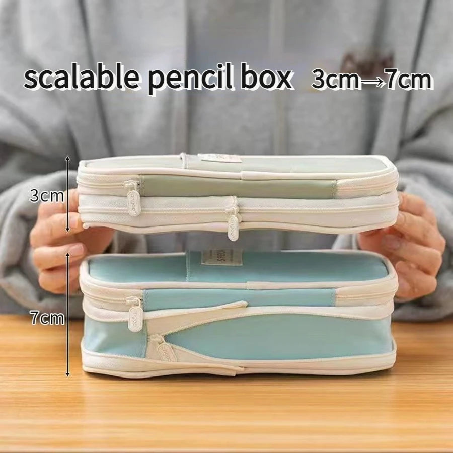 Retractable Pencil Case Large Capacity Box