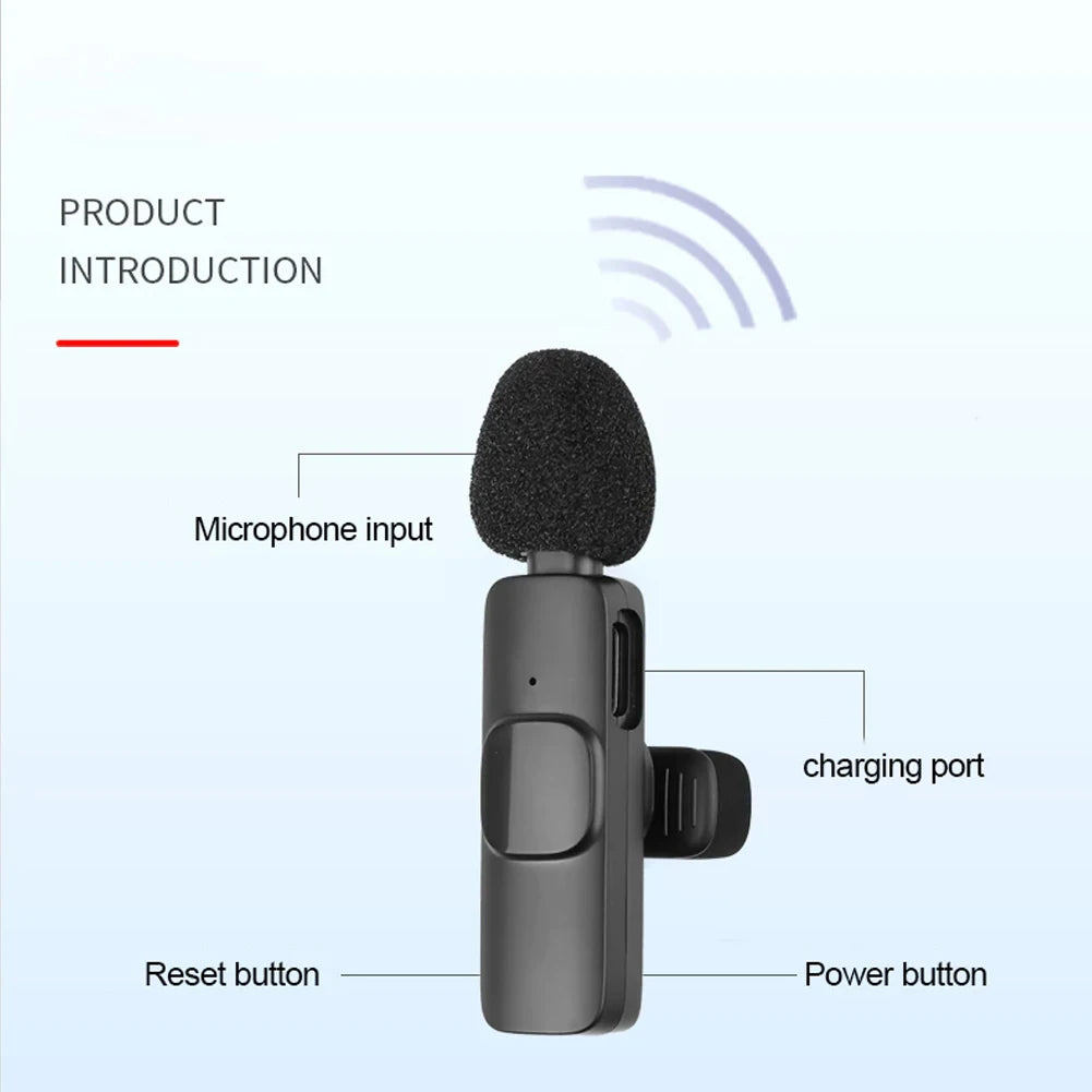 Wireless Lavalier Mic for iPhone & PC