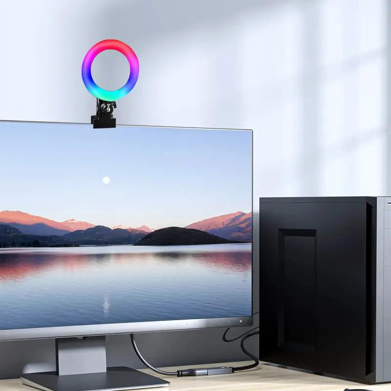 4.5'' Clip-On Rotatable Selfie Ring Light