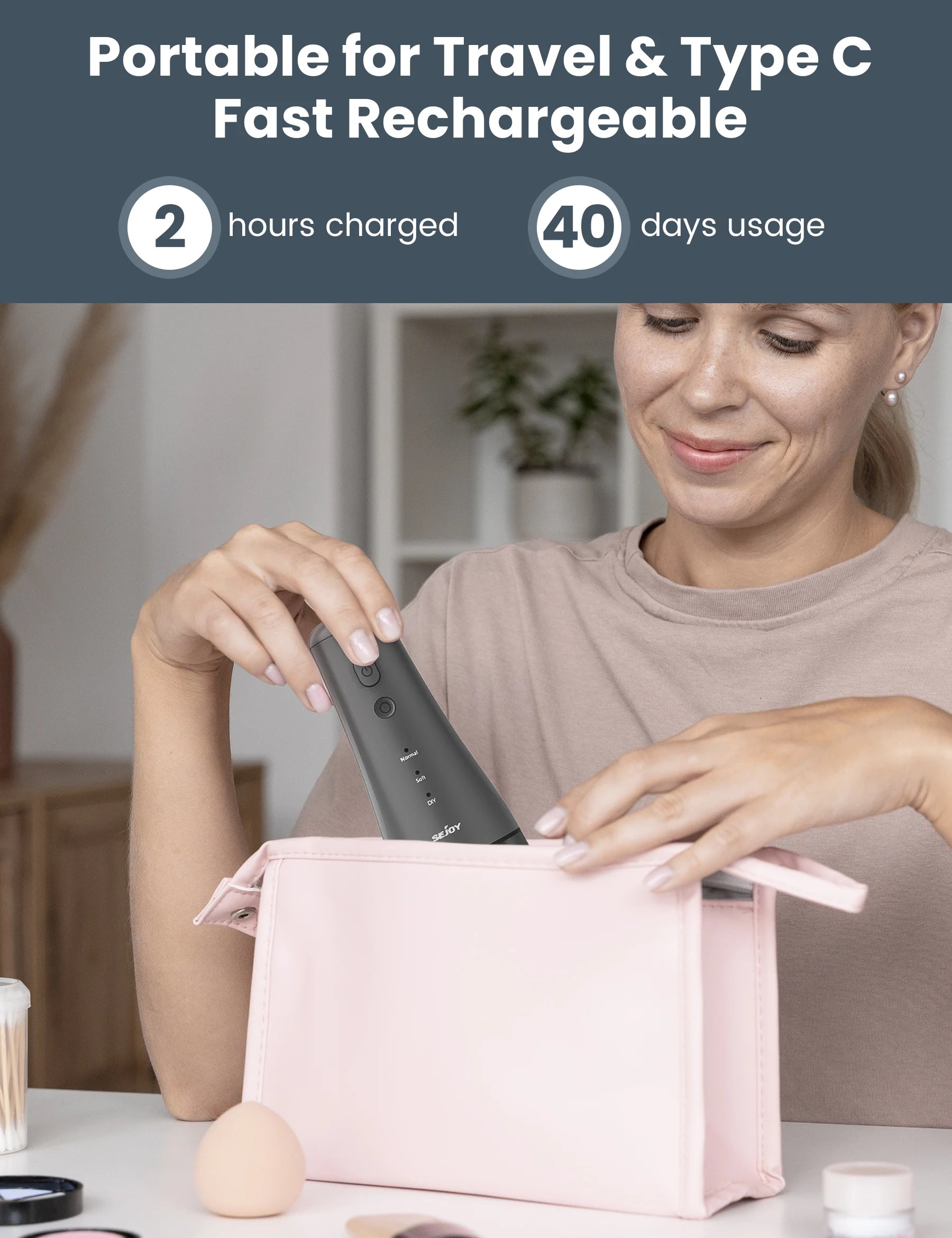 Electric Water Flosser with 6 Jets