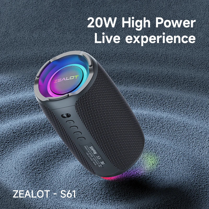 Zealot S61 Waterproof Bluetooth Speaker 10W