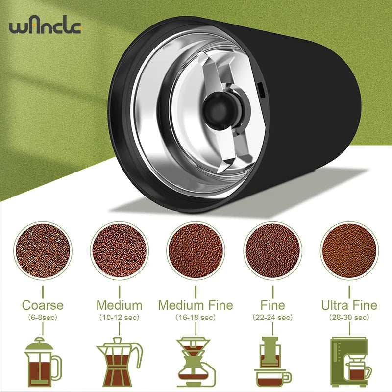 200W High-Power Coffee Bean Grinder