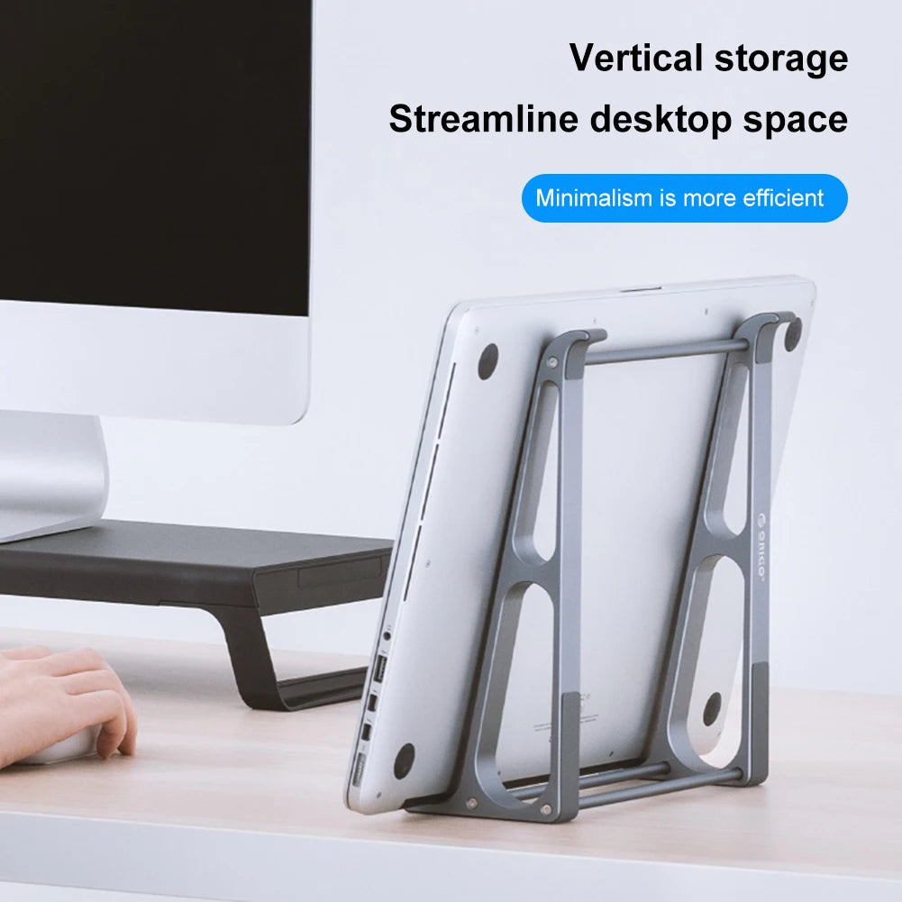 2-in-1 Vertical Laptop Support Stand