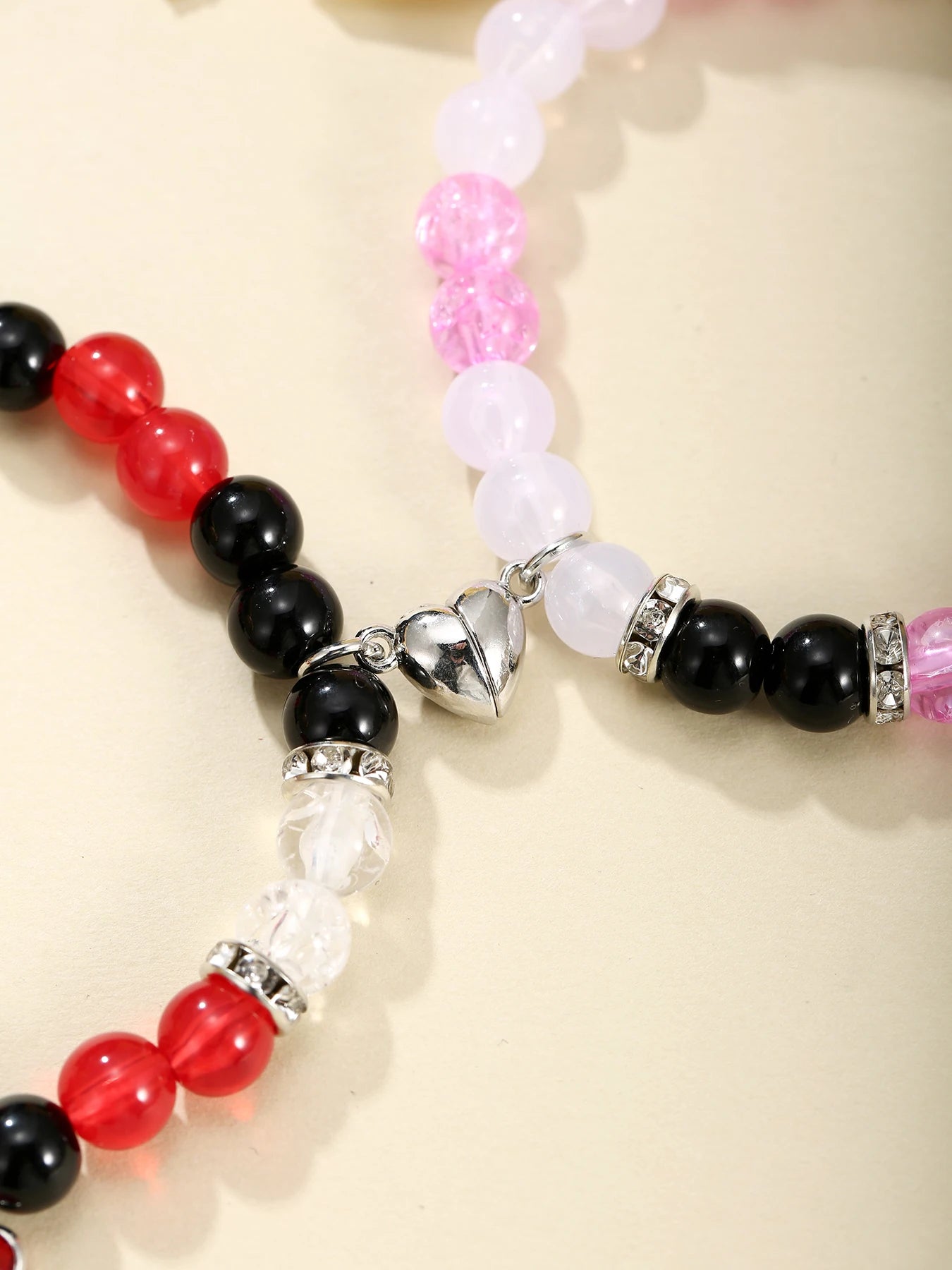 Magnetic Spider Couple Beaded Bracelets