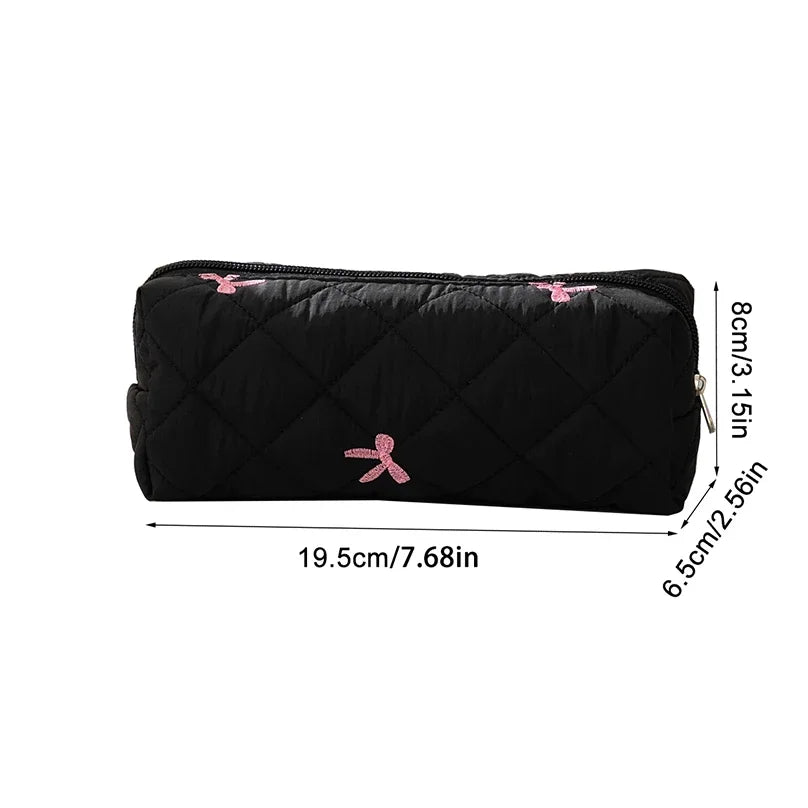 Bow Ribbon Large Pencil Case for Girls