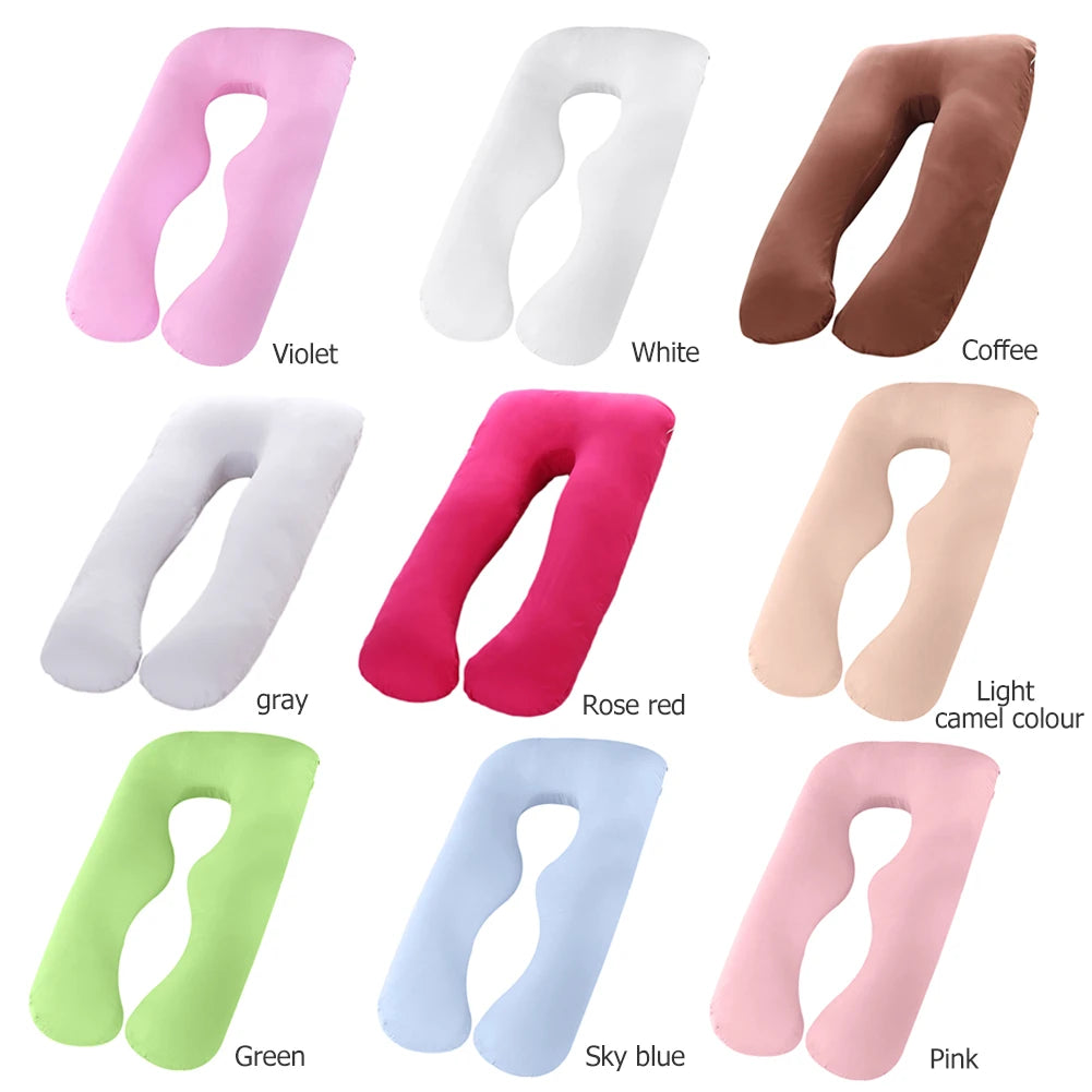 Cotton U-Shape Maternity Pillow Cover