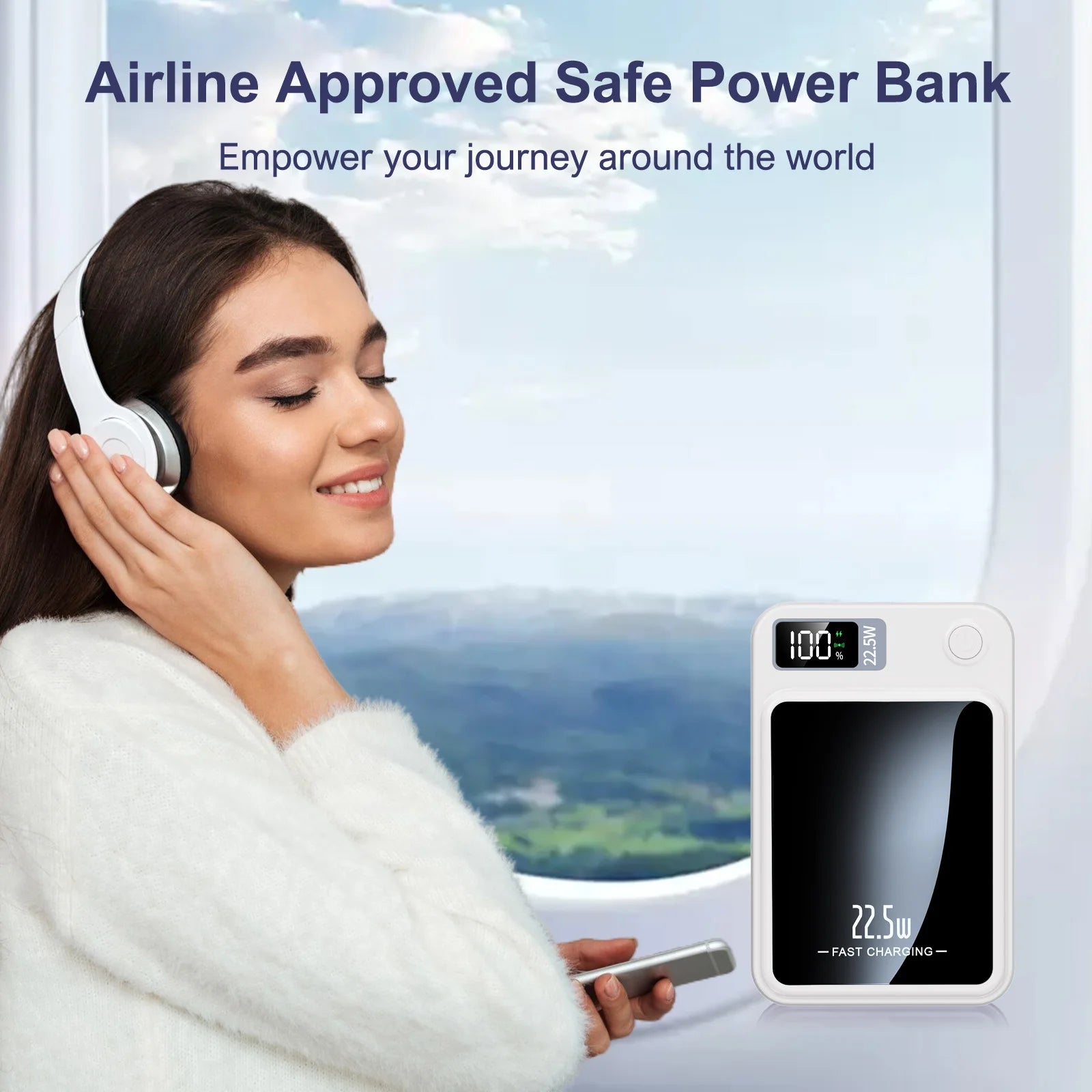 10000mAh Magnetic Wireless Power Bank