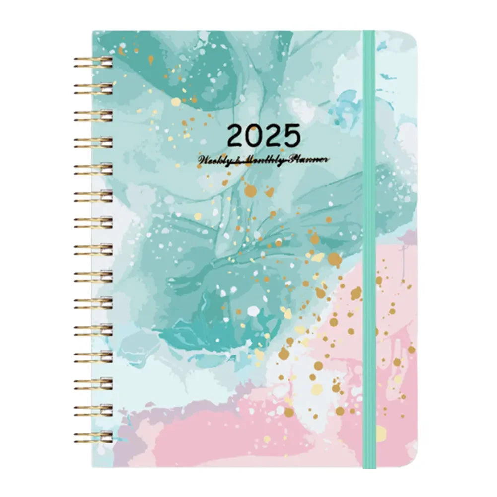 2025 A5 Weekly Spiral Planner Notebook