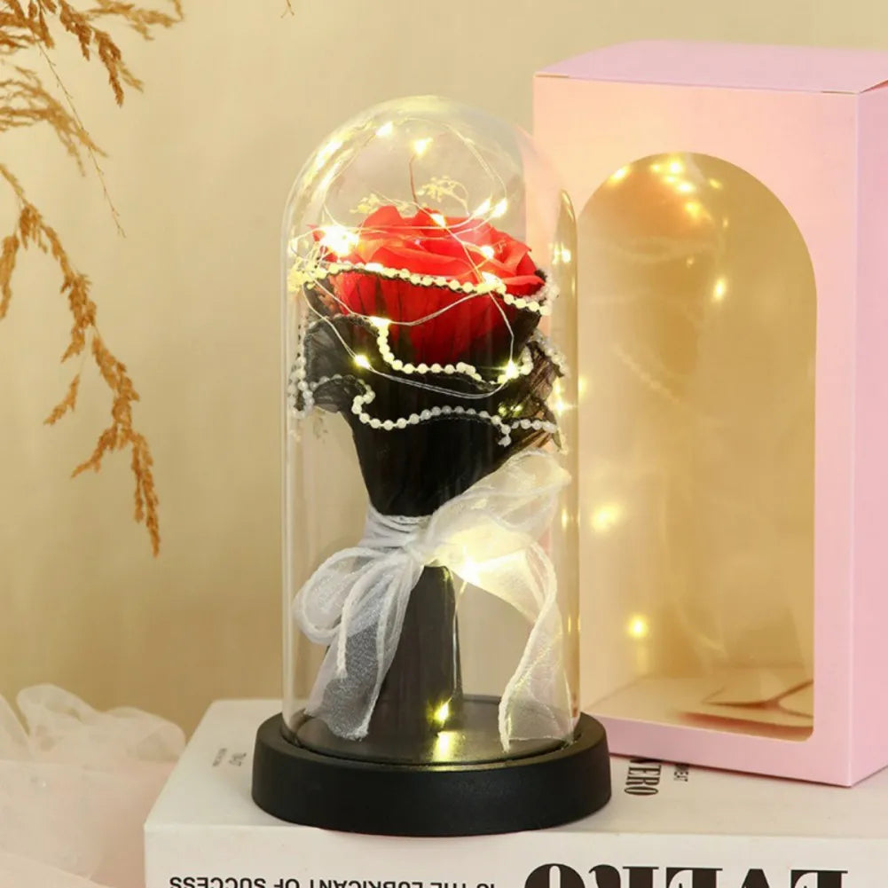Forever Rose LED Night Light Dome