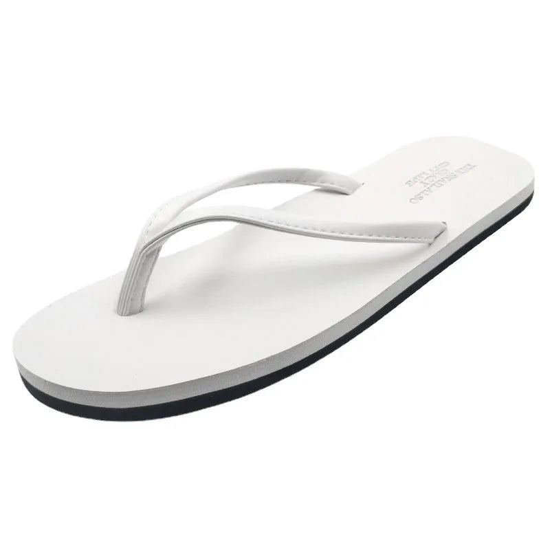 Men’s Anti-Slip Leather Flip Flops Summer