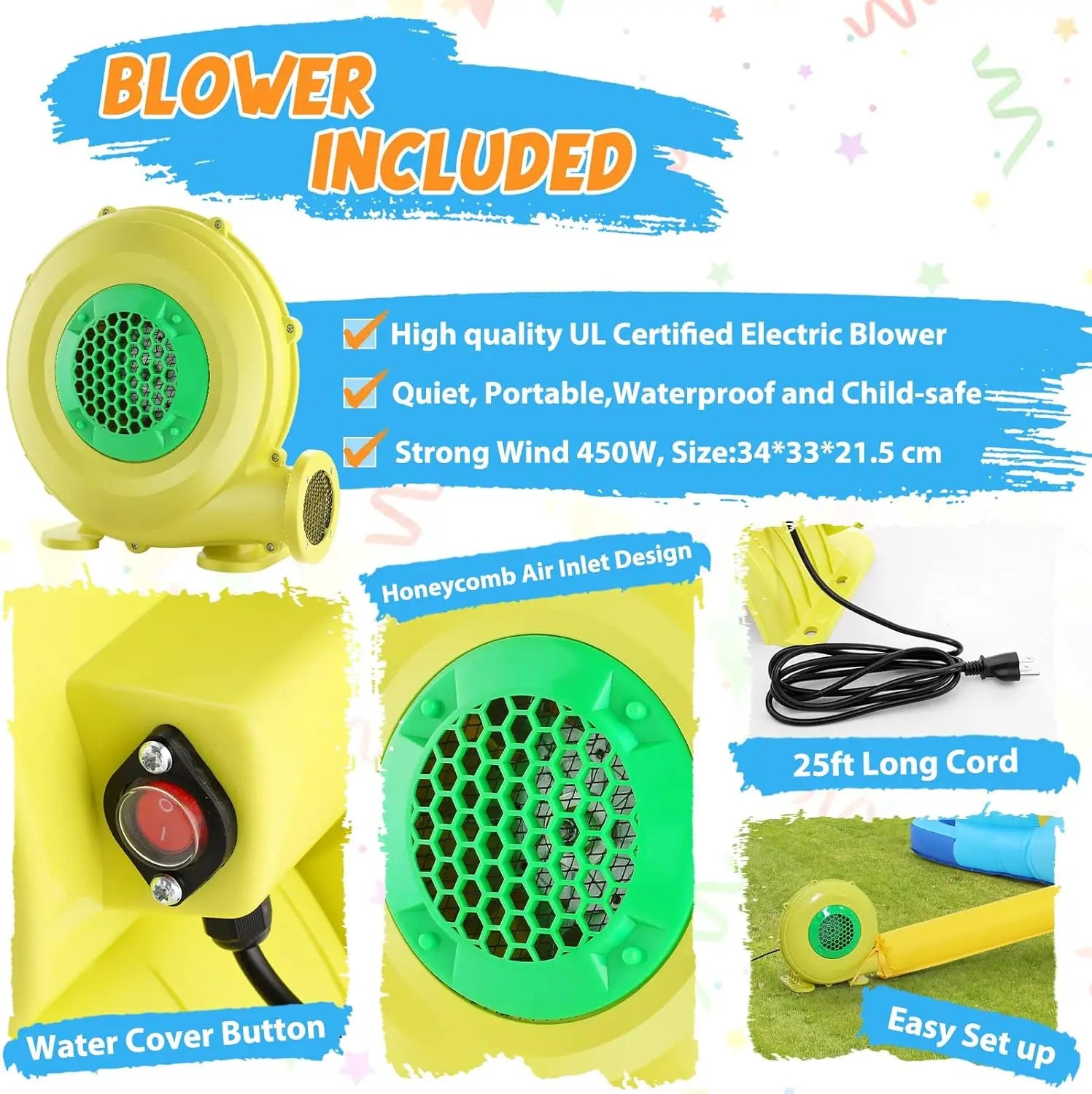 Inflatable Bounce House with Water Splash