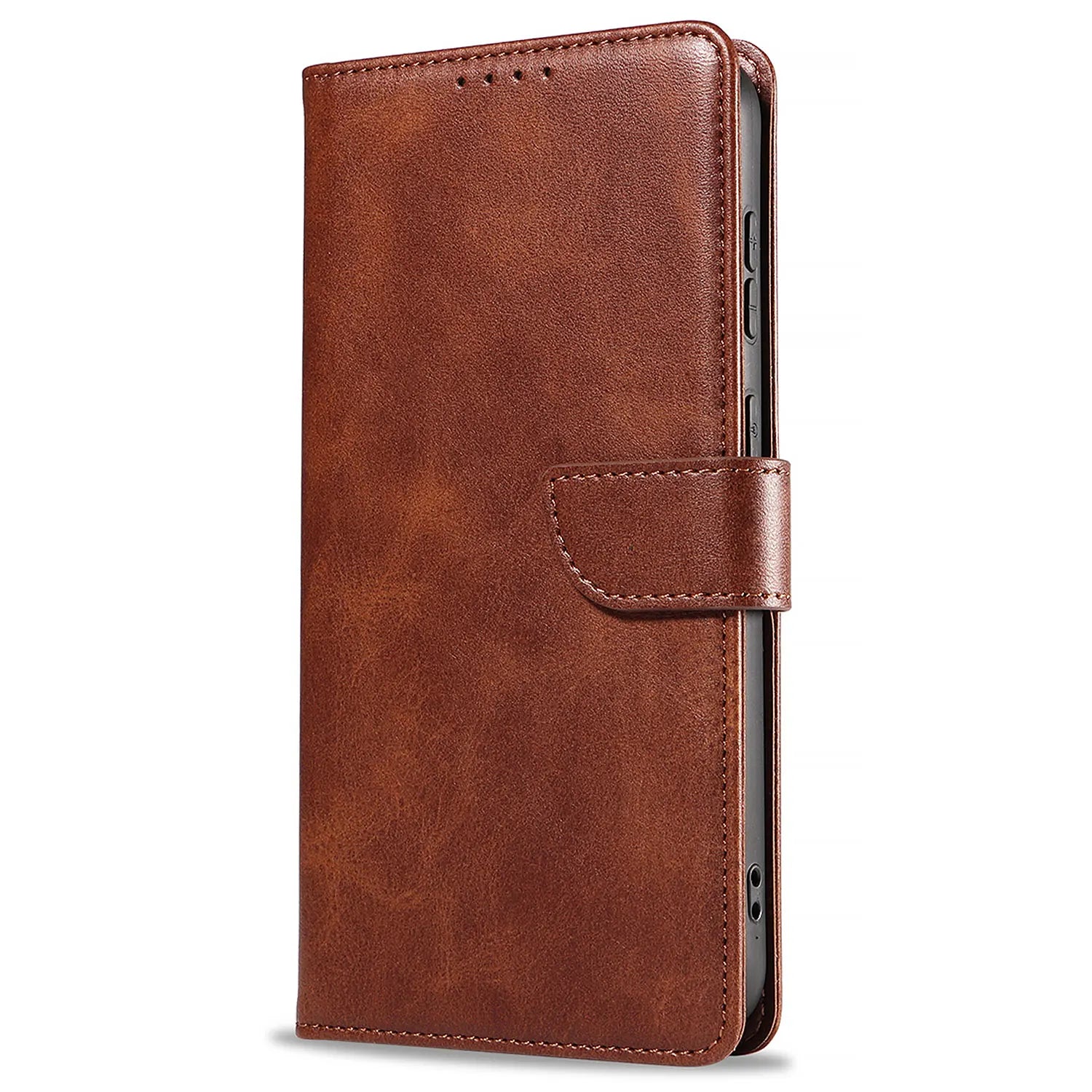 Galaxy S24 Leather Wallet Case – Brown